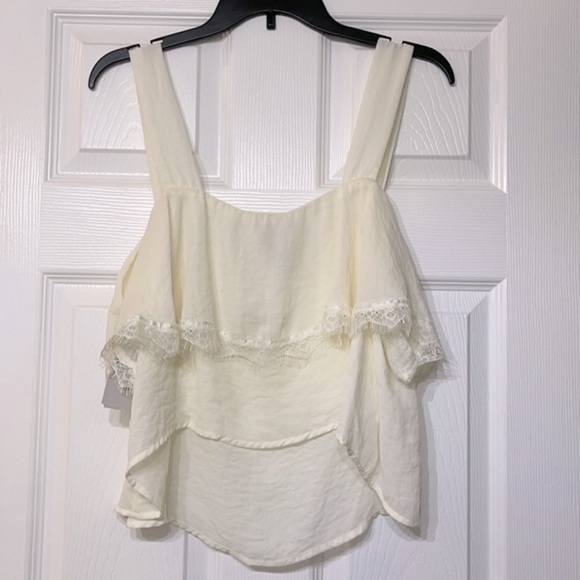 CAD RUFFLE LACE TANK CREAM - Picture 6 of 6